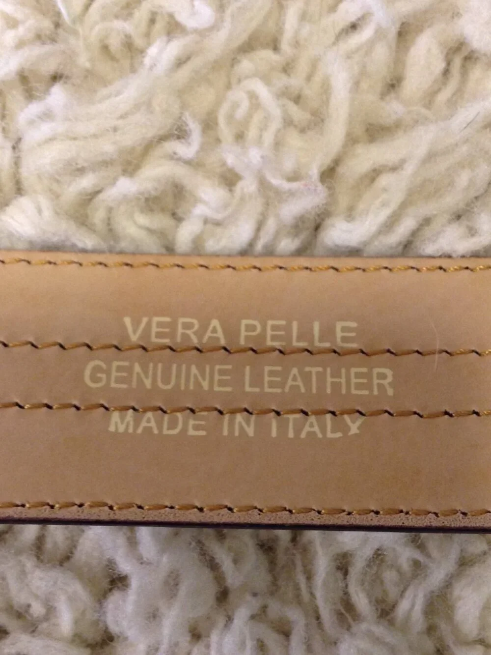 NWOT Real Leather Italian Brown Dress Belt Professional Ivy League 42